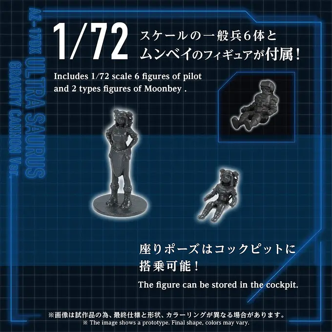 Zoids Plastic Model 1/72 AZ-17DX Ultra Saurus Gravity Cannon Deluxe Version 72 cm Model Kit - Takara Tomy photo 5