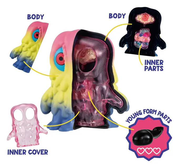 Godzilla Inside Fantasy Mini Figures Hedorah Blind Box Assortment (4) | MegaHouse photo 7