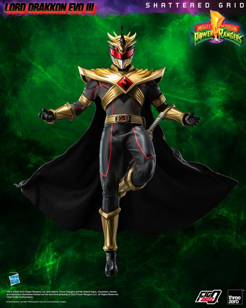 Mighty Morphin Power Rangers Shattered Grid FigZero Action Figure 1/6 Lord Drakkon Evo III 30 cm | threezero