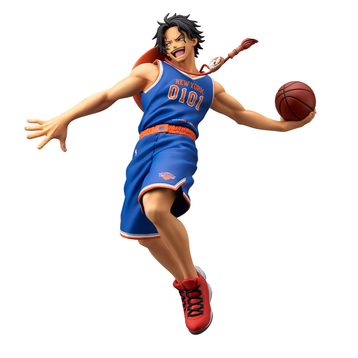 One Piece x NBA Master Stars Piece Portgas D. Ace New York Knicks Figure | Banpresto