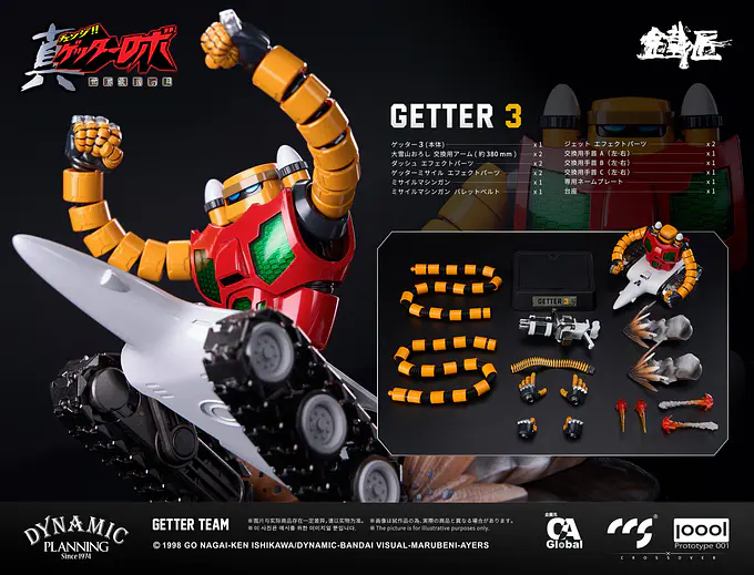 Getter Robo Armageddon Alloy Action Figure Set Getter Team | CCSTOYS photo 10