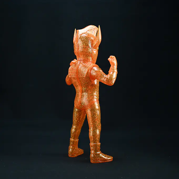 Ultraman Taro Orange Gold Glitter Ultra Dynamite Version Sofubi Figure | Planet-X photo 6