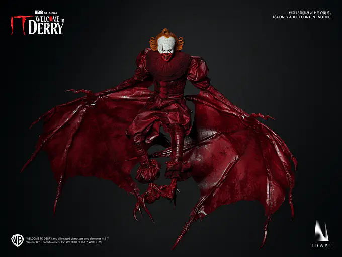 IT: Welcome to Derry Pennywise (Bloody Version) 1/6 Collectible Figure | INART photo 5