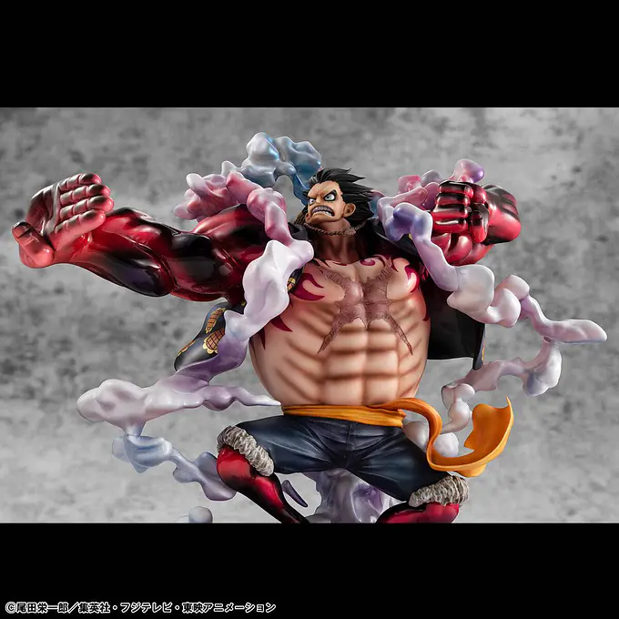 One Piece Monkey D. Luffy Gear 4 Boundman 10th Limited Ver. Portrait.Of.Pirates SA-MAXIMUM Statue 30 cm | MegaHouse photo 10