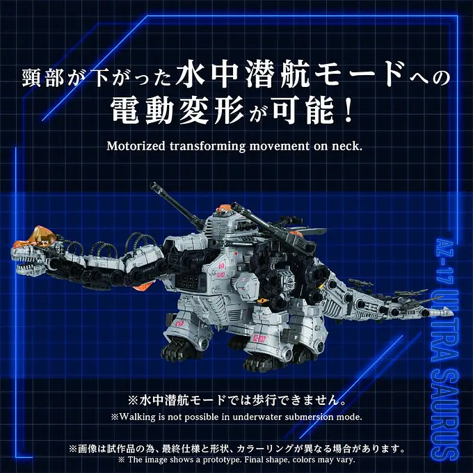 Zoids Plastic Model 1/72 AZ-17 Ultra Saurus 58 cm Model Kit - Takara Tomy photo 10