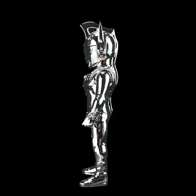 Ultraman Taro Silver Chrome Version Sofubi Figure | Planet-X photo 3