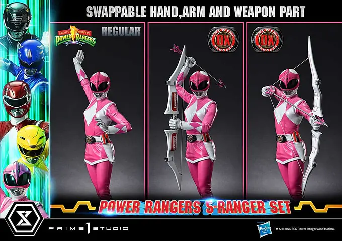 Mighty Morphin Power Rangers Premium Masterline Set of 5 Statues 1/4 Deluxe Bonus Version 62 cm - Prime 1 Studio photo 9
