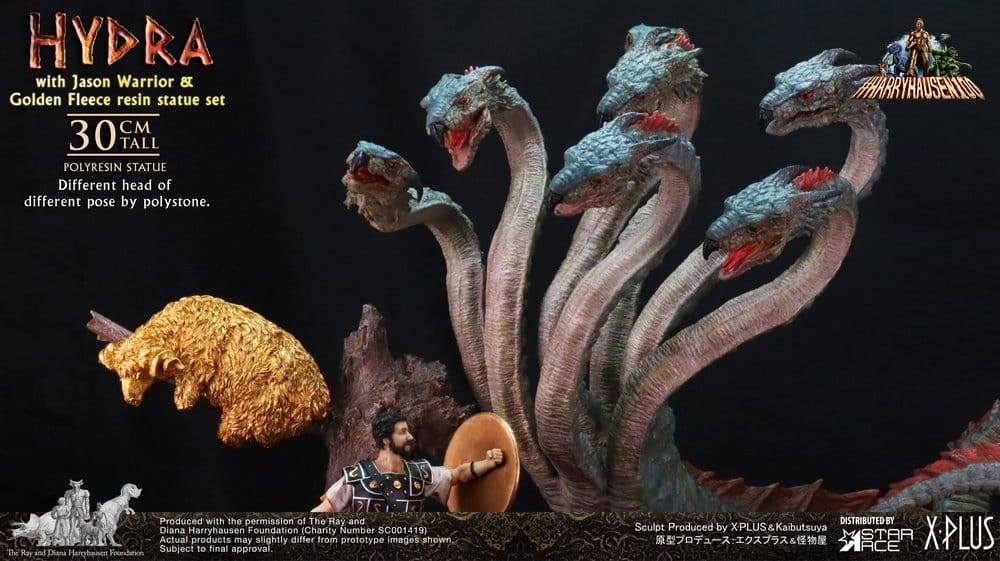 Ray Harryhausen Jason and the Argonauts Hydra with Jason Polyresin Statue 30 cm | Star Ace Toys
