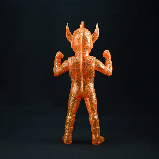 Ultraman Taro Orange Gold Glitter Ultra Dynamite Version Sofubi Figure | Planet-X photo 5