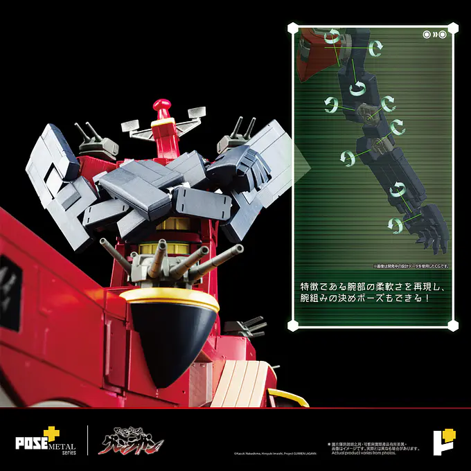 METAL Series Dai-Gurren (Tengen Toppa Gurren Lagann) Figure | POSE+ photo 10