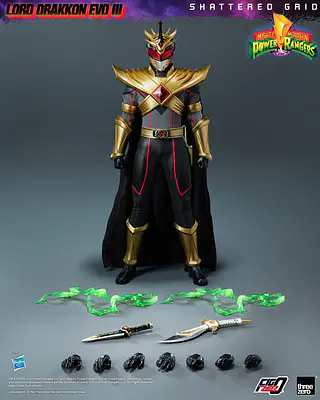 Mighty Morphin Power Rangers Shattered Grid FigZero Action Figure 1/6 Lord Drakkon Evo III 30 cm - threezero - alternate view