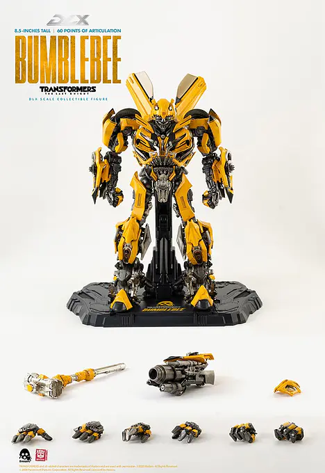 Transformers: The Last Knight DLX Bumblebee Action Figure 22 cm (2027 Reissue) | threezero photo 3