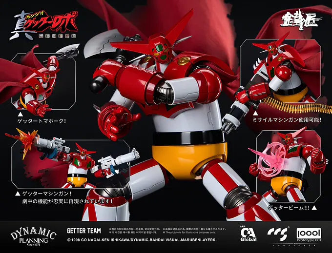 Getter Robo Armageddon Alloy Action Figure Set Getter Team | CCSTOYS photo 5