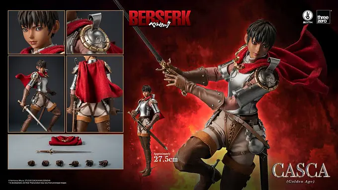 Berserk Casca (Golden Age) 1/6 Scale Action Figure 28 cm | threezero photo 13