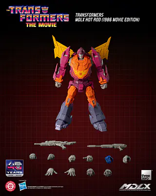 Transformers MDLX Hot Rod (1986 Movie Edition) Action Figure | threezero - alternate view
