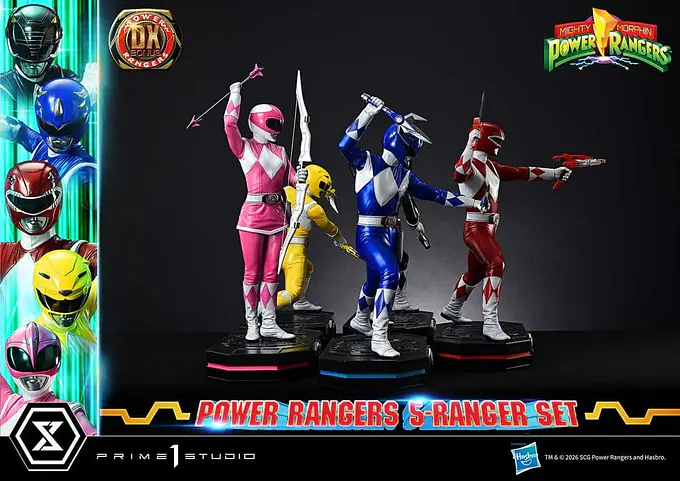 Mighty Morphin Power Rangers Premium Masterline Set of 5 Statues 1/4 Deluxe Bonus Version 62 cm - Prime 1 Studio photo 15