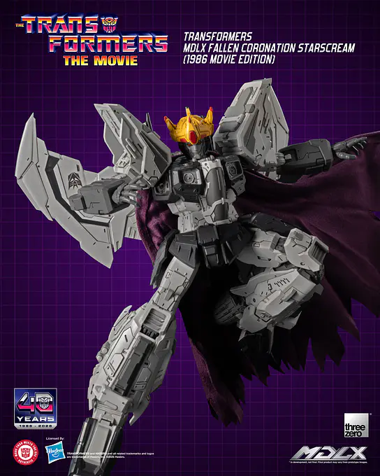 Starscream with his cape swept back and arms outstretched