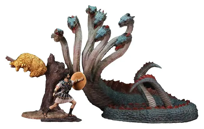 Ray Harryhausen Jason and the Argonauts Hydra with Jason Polyresin Statue 30 cm | Star Ace Toys photo 2