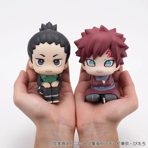 Naruto Shippuden Look Up PVC Figure Set Shikamaru Nara and Gaara (Smile Ver.) with Bonus Pouch | MegaHouse photo 12