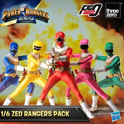 Power Rangers Zeo FigZero 1/6 Zeo Power Rangers Pack Figures - threezero