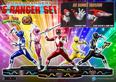 Mighty Morphin Power Rangers Premium Masterline Set of 5 Statues 1/4 Deluxe Bonus Version 62 cm - Prime 1 Studio - alternate view