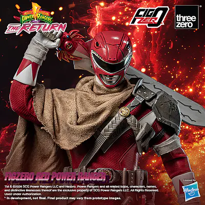 Mighty Morphin Power Rangers: The Return FigZero 1/6 Red Power Ranger Figure - threezero