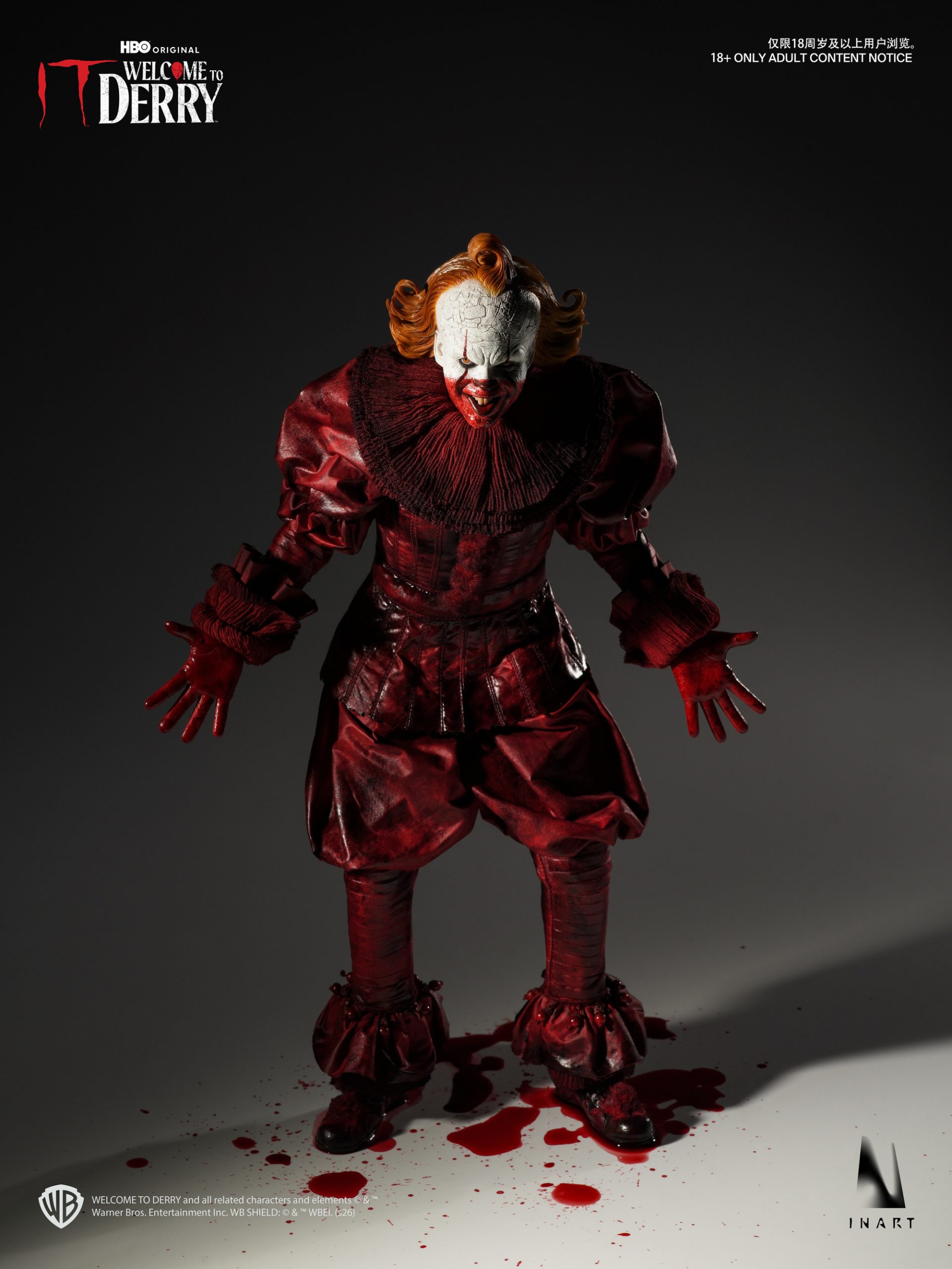 IT: Welcome to Derry Pennywise (Bloody Version) 1/6 Collectible Figure | INART