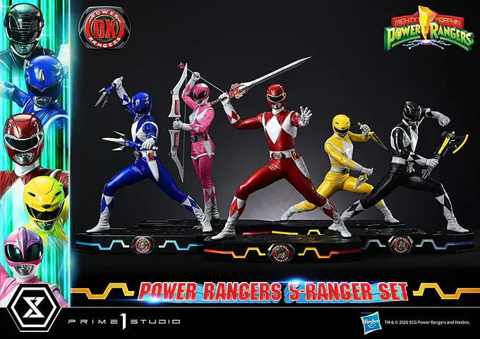 Mighty Morphin Power Rangers Premium Masterline Set of 5 Statues 1/4 Deluxe Bonus Version 62 cm - Prime 1 Studio photo 11
