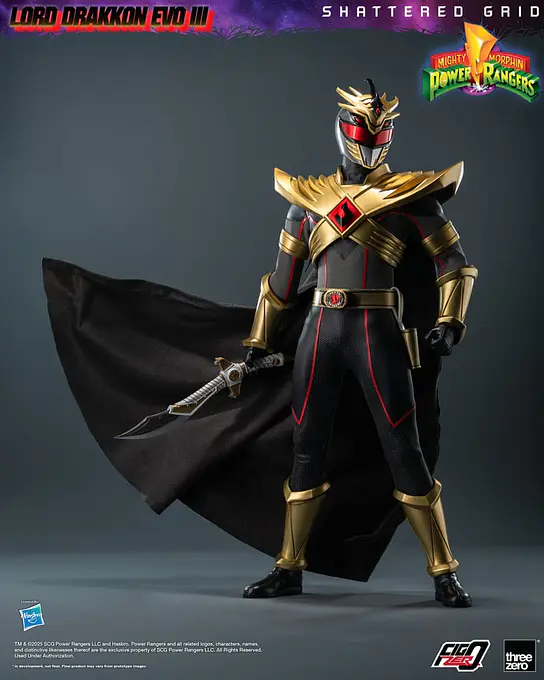 Mighty Morphin Power Rangers Shattered Grid FigZero Action Figure 1/6 Lord Drakkon Evo III 30 cm - threezero photo 4
