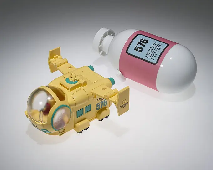 Dragon Ball Z Changearts Action Figure Hoi-Poi Capsule No. 576 Bulma's Airplane 8 cm - Tamashii Nations photo 3