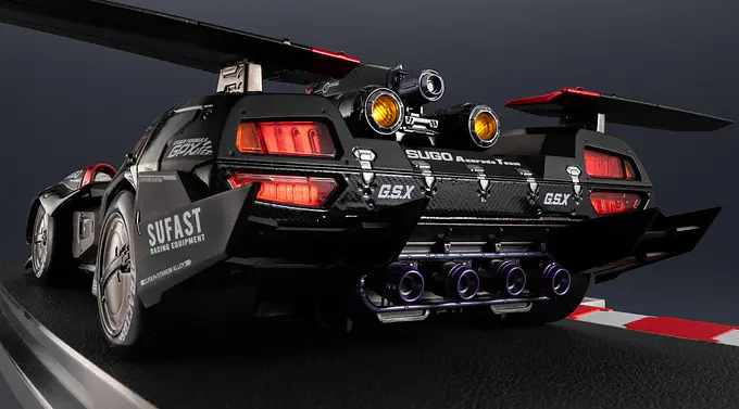 Asurada G.S.X RS Siren Variable Action Hi-Spec United Future GPX Cyber Formula Vehicle - threeMega photo 4