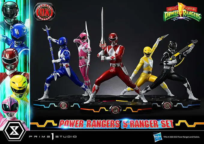 Mighty Morphin Power Rangers Premium Masterline Set of 5 Statues 1/4 Deluxe Bonus Version 62 cm - Prime 1 Studio photo 12