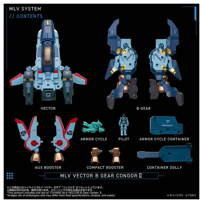 Genesis Climber Mospeada Toyrise Action Figure MLV Vector B-Gear Condor II | Takara Tomy photo 2