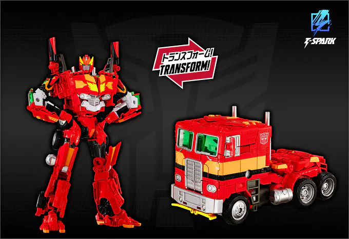Transformers x Evangelion Synergenex Evangelion Prime Unit-02 Figure | Takara Tomy