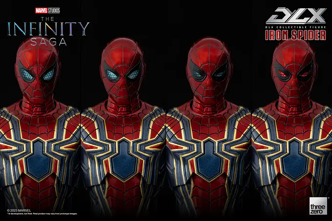 DLX Iron Spider's four pairs of interchangeable eyes