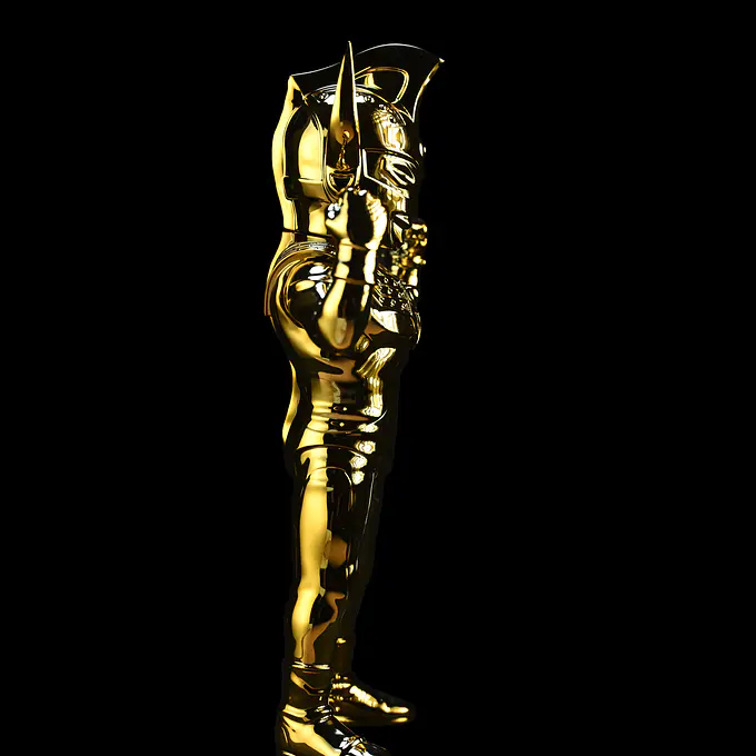 Ultraman Taro Gold Chrome Ultra Dynamite Pose Version Sofubi Figure | Planet-X photo 7