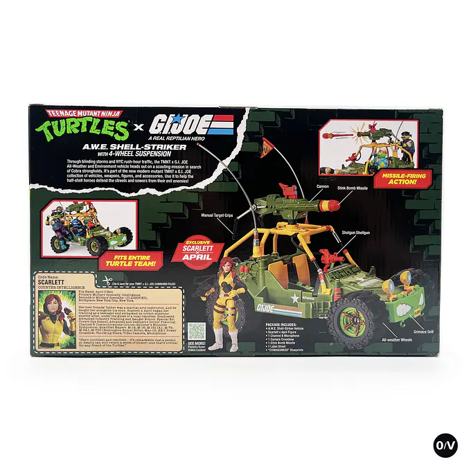Teenage Mutant Ninja Turtles x G.I. Joe A.W.E. Shell-Striker Vehicle with Figure - Crossover Classics | Playmates Toys photo 2