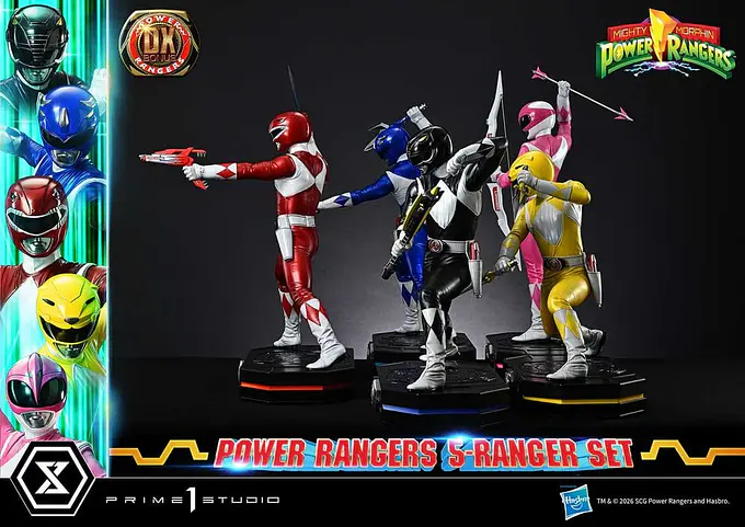 Mighty Morphin Power Rangers Premium Masterline Set of 5 Statues 1/4 Deluxe Bonus Version 62 cm - Prime 1 Studio photo 16