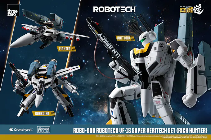 ROBO-DOU Robotech VF-1S Super Veritech Set (Rick Hunter) Figure - threezero photo 28
