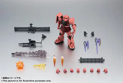 Mobile Suit Gundam Robot Spirits (Side MS) MS-06S Char's Zaku II ver. A.N.I.M.E. Figure | Tamashii Nations