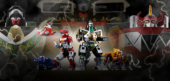 Power Rangers Soul of Chogokin GX-72 Megazord & GX-78 Dragonzord Diecast Figure Set (Daijyujin & Dragon Caesar) - Tamashii Nations photo 21