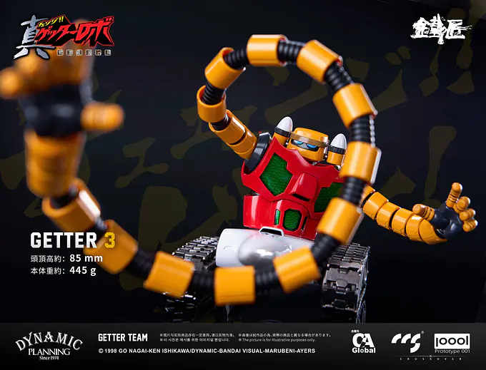 Getter Robo Armageddon Alloy Action Figure Set Getter Team | CCSTOYS photo 4