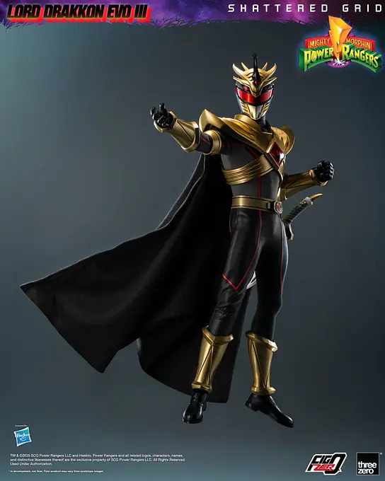 Mighty Morphin Power Rangers Shattered Grid FigZero Action Figure 1/6 Lord Drakkon Evo III 30 cm - threezero photo 6