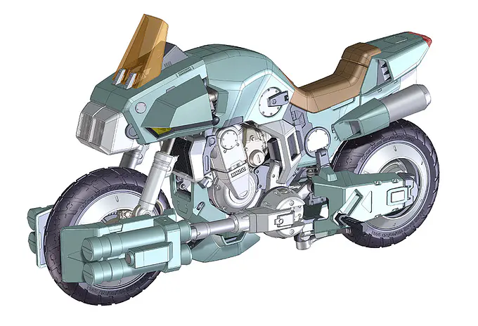 Genesis Climber Mospeada VR-052F Mospeada Stick 1/12 Model Kit | Hasegawa photo 2