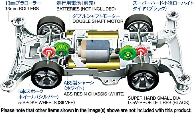Mini 4WD Pro 1/32 Model Kit Tyxiv (ME Chassis) | Tamiya photo 2