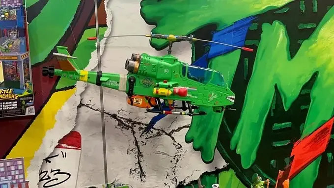 Teenage Mutant Ninja Turtles x G.I. Joe Turtle-Fly Copter Vehicle - Crossover Classics - Playmates Toys photo 3