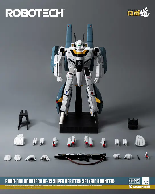 ROBO-DOU Robotech VF-1S Super Veritech Set (Rick Hunter) Figure - threezero photo 50
