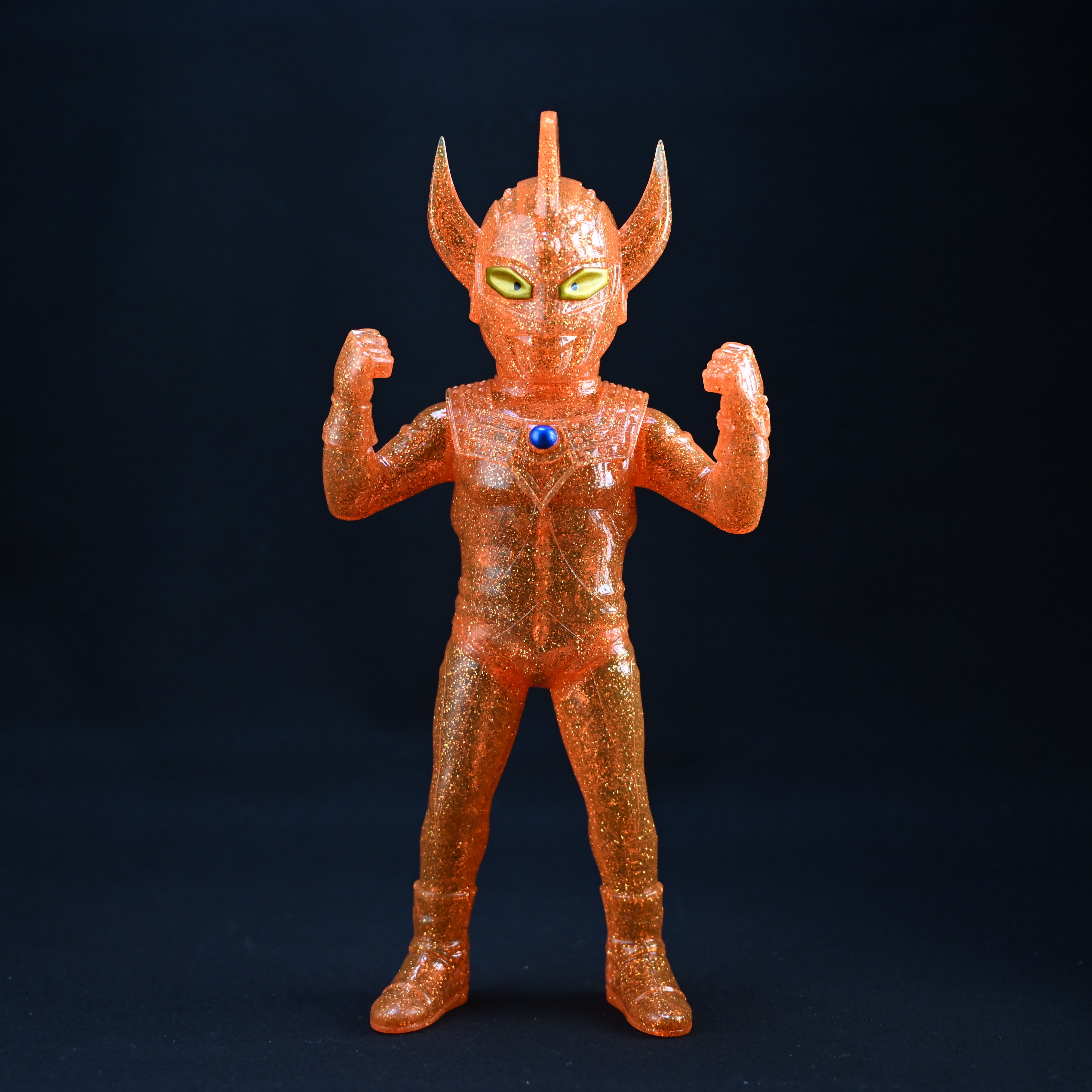 Ultraman Taro Orange Gold Glitter Ultra Dynamite Version Sofubi Figure | Planet-X