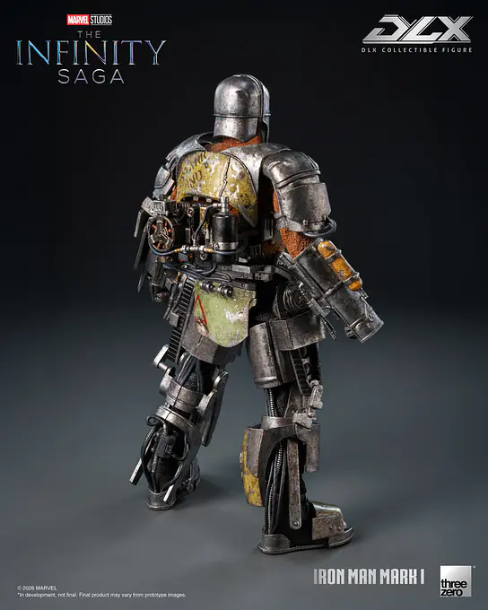 Rear view of the Mark 1 armour and fabric suit