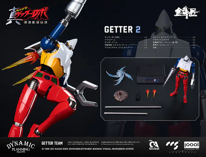 Getter Robo Armageddon Alloy Action Figure Set Getter Team | CCSTOYS photo 9